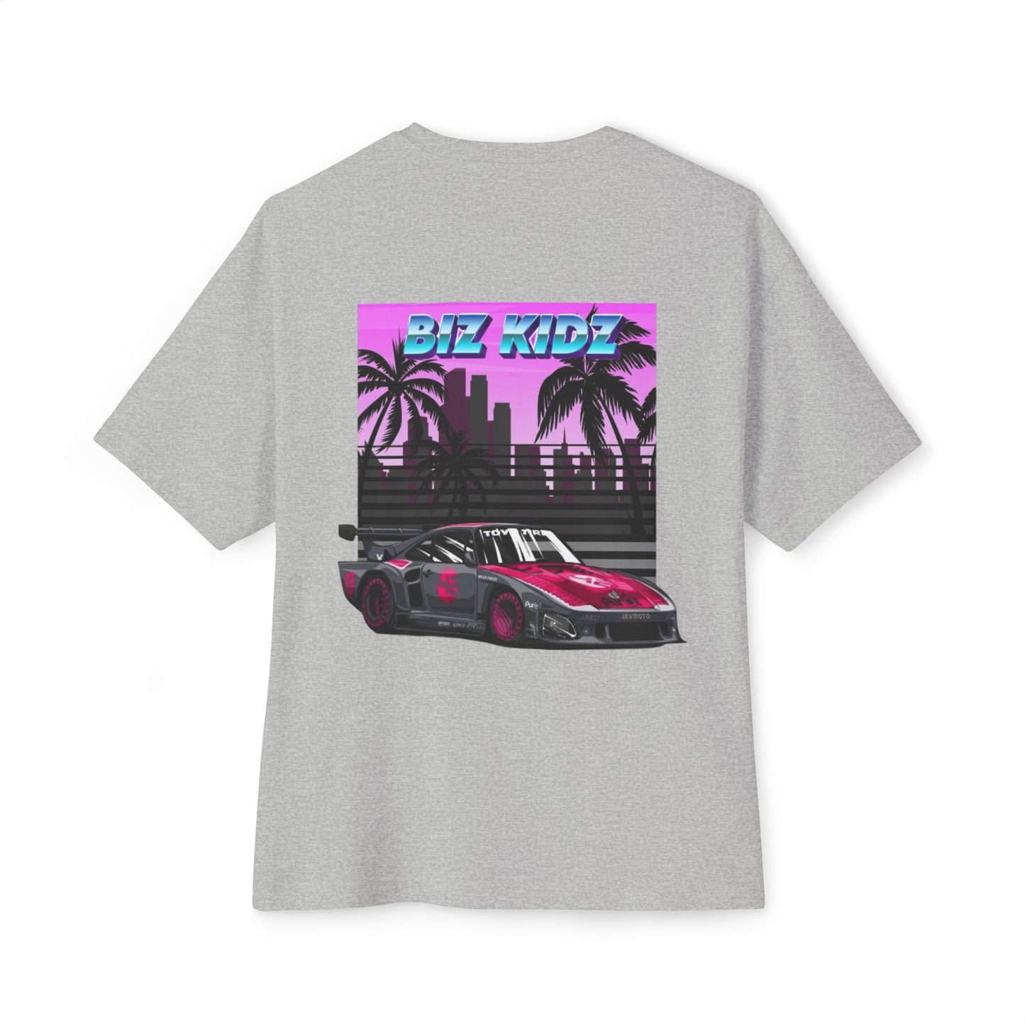 Retro pink Porsche miami
