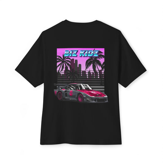 Retro pink Porsche miami
