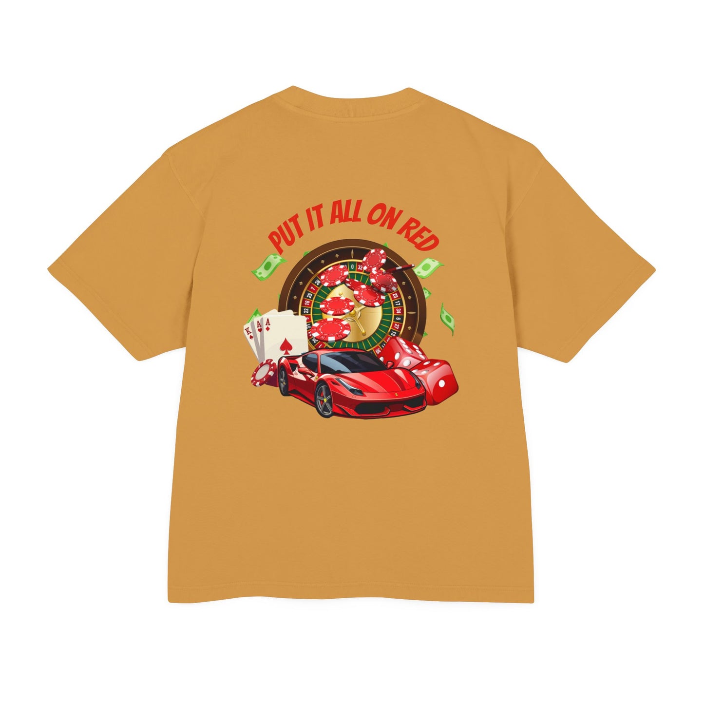 Put it all on red shirt