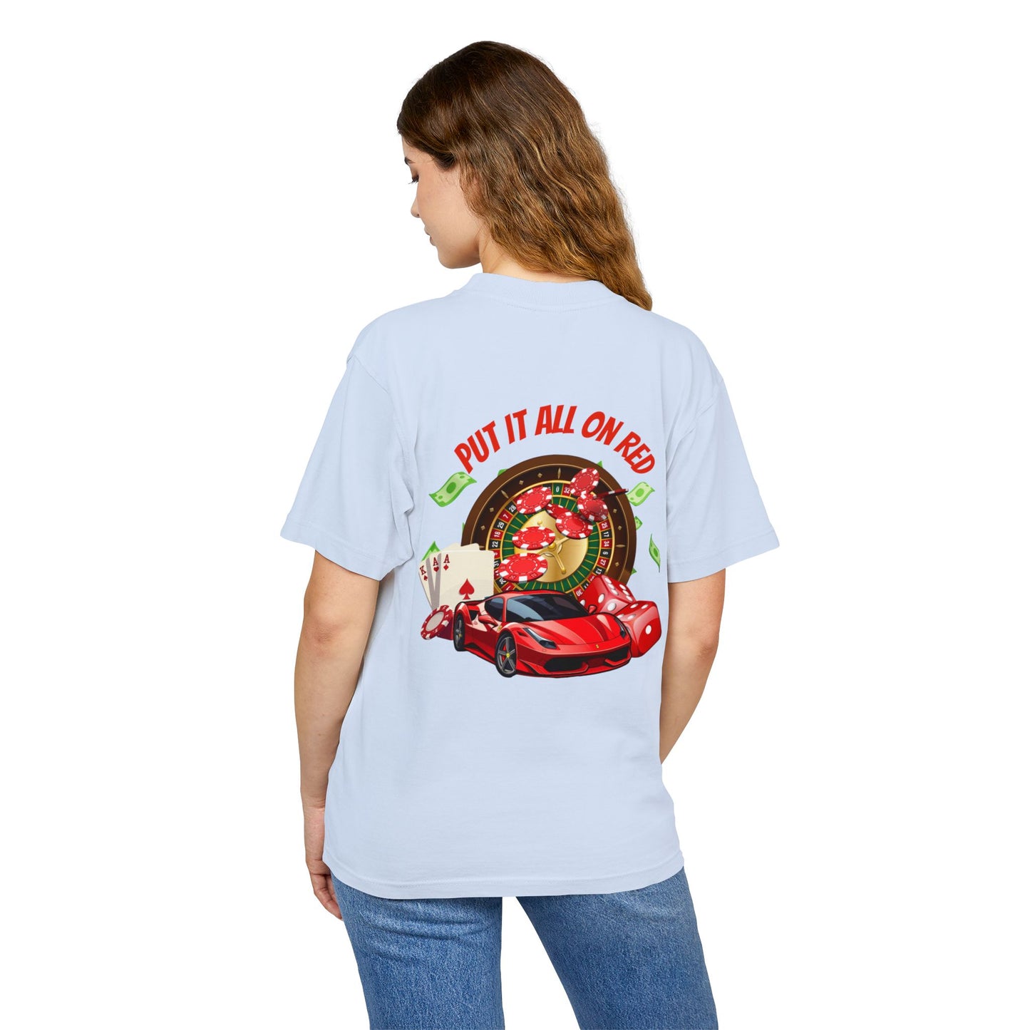 Put it all on red shirt