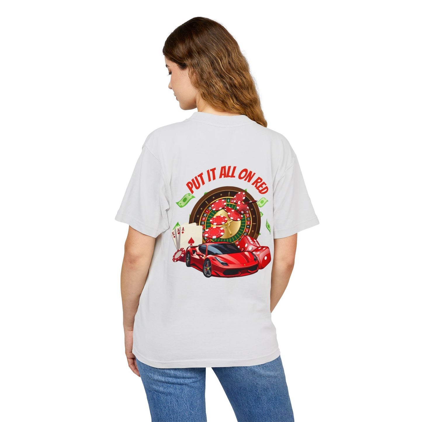 Put it all on red shirt