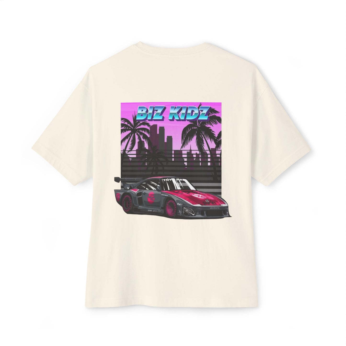 Retro pink Porsche miami