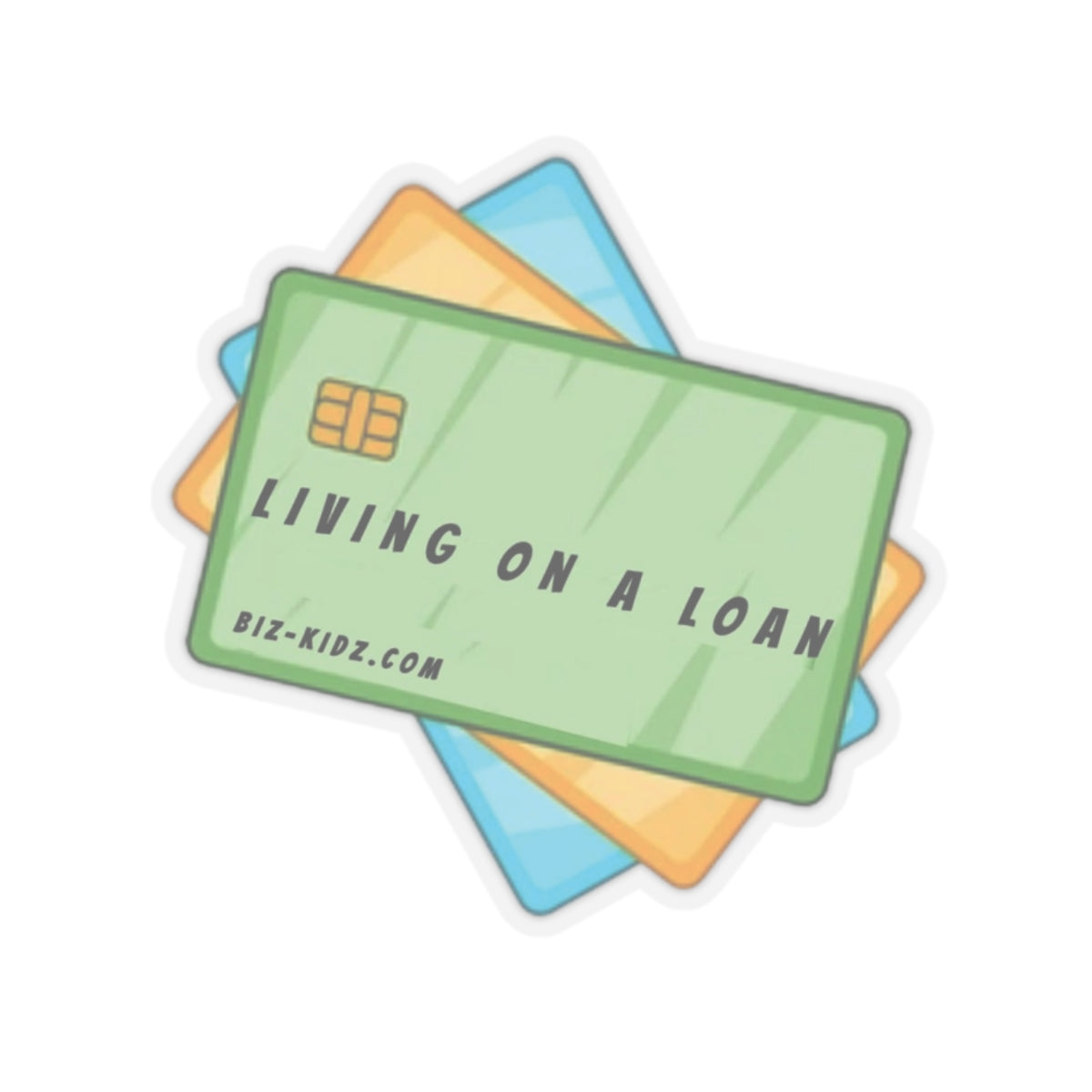 Sticker living on a loan