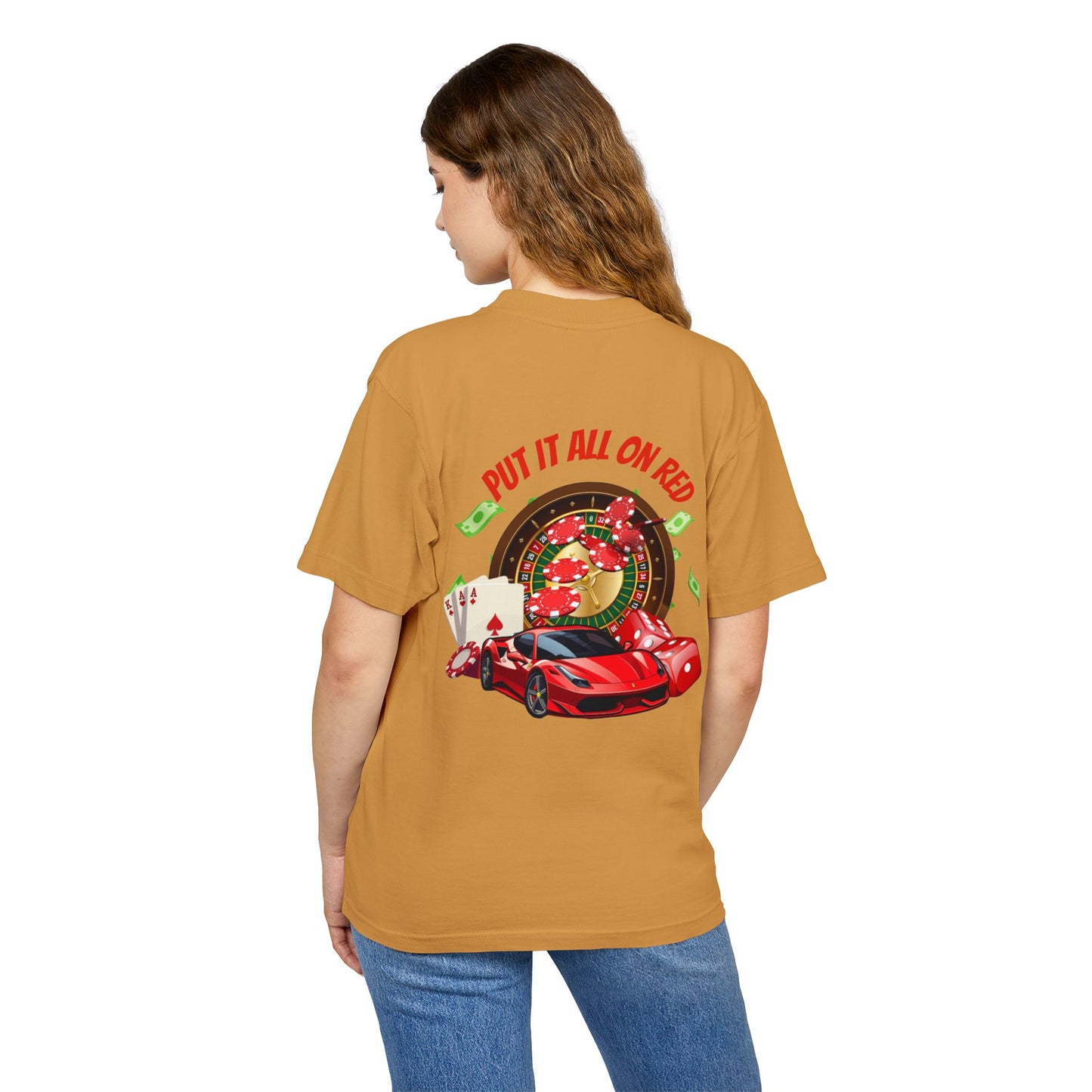 Put it all on red shirt