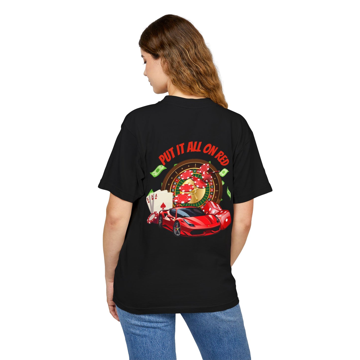 Put it all on red shirt
