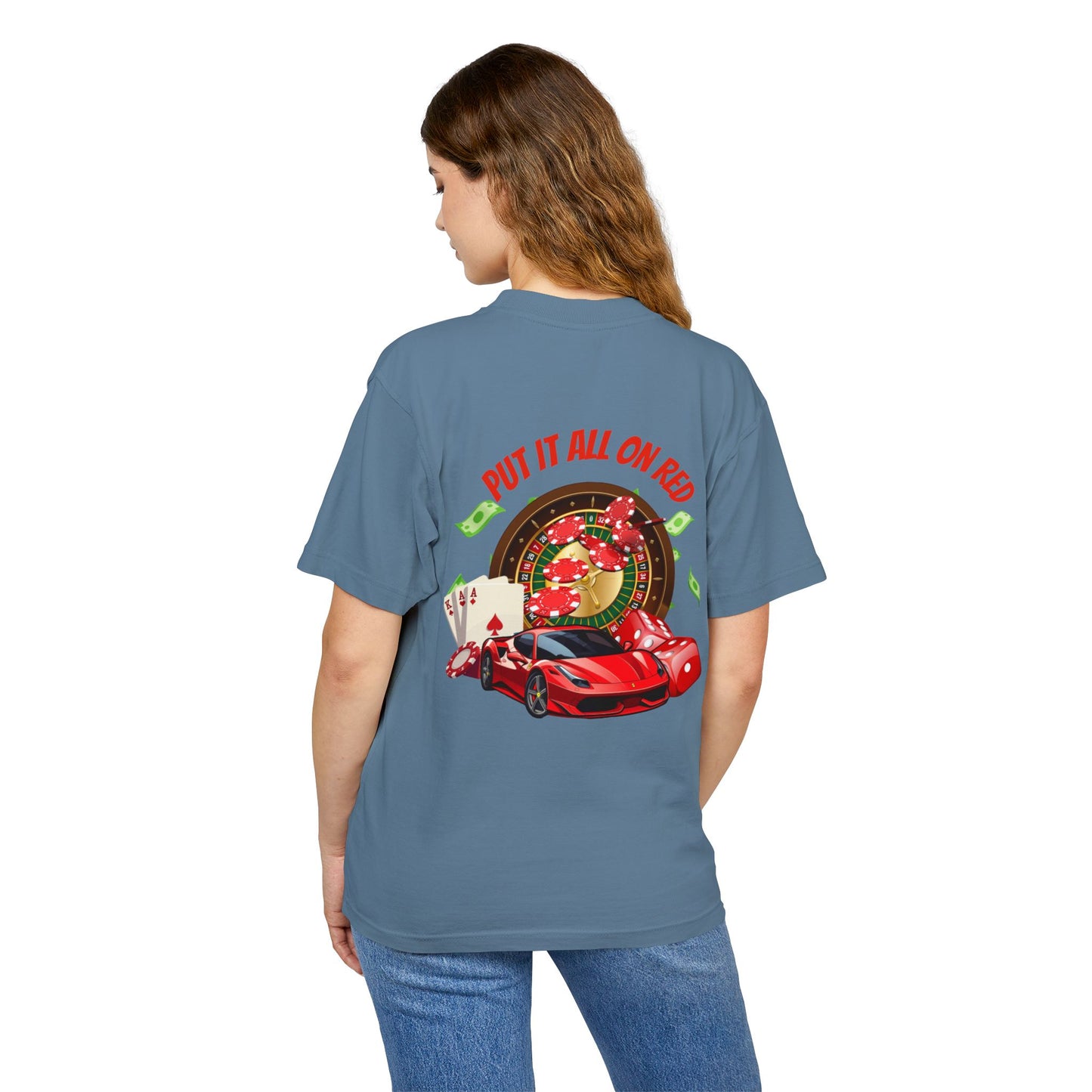 Put it all on red shirt