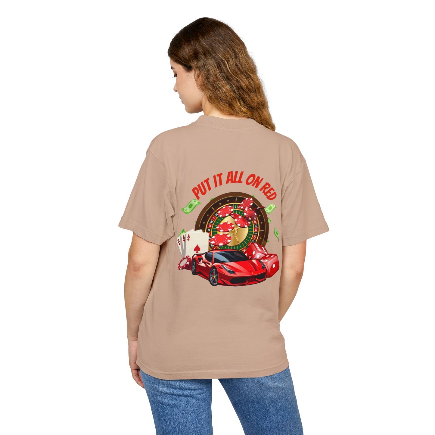 Put it all on red shirt